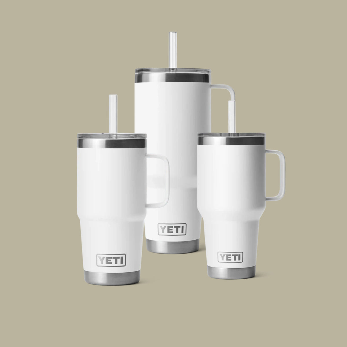 YETI Rambler Becher mit Trinkhalm