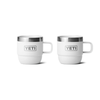 RAMBLER 6 OZ ESPRESSO MUG 2PK Espresso Stapelbare Tasse (Doppelpack) WHITE