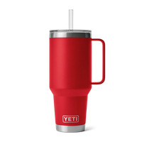 RAMBLER 42 OZ STRAW MUG Trinkbecher RESCUE RED