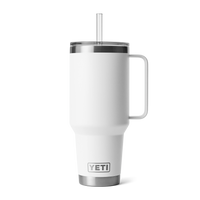 RAMBLER 42 OZ STRAW MUG Trinkbecher WHITE