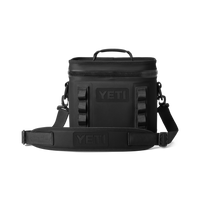 HOPPER FLIP 8 Klassische Kühltasche klein mit Schulter Gurt BLACK