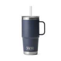 RAMBLER 25 OZ STRAW MUG Trinkbecher NAVY