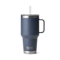 RAMBLER 35 OZ STRAW MUG Trinkbecher NAVY