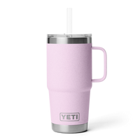 RAMBLER 25 OZ STRAW MUG Trinkbecher CHERRY BLOSSOM