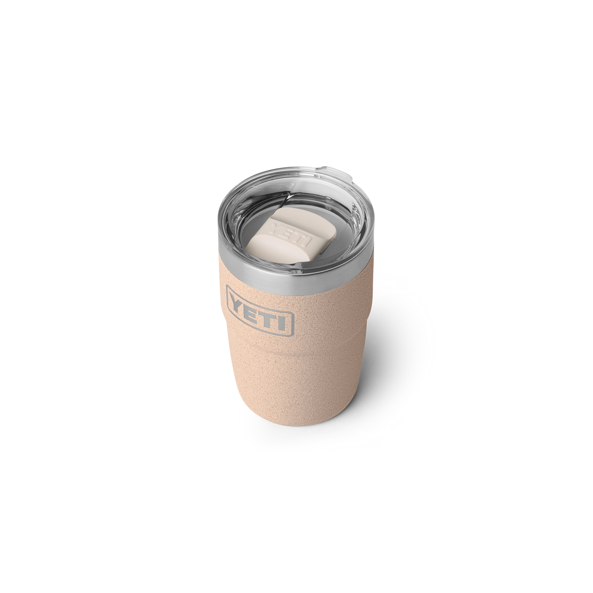 YETI Rambler 8 oz Stackable Cup Keramik-Tasse in Tahini – Schrägansicht