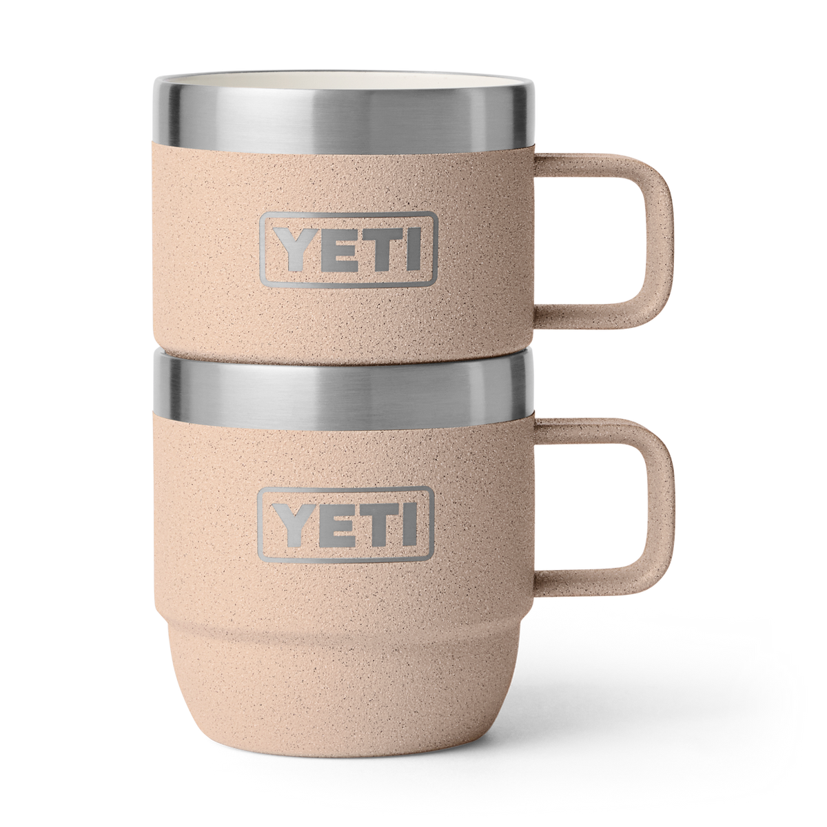 YETI Rambler 6 oz Espresso Mug 2er-Set Espressotassen in Tahini – gestapelt