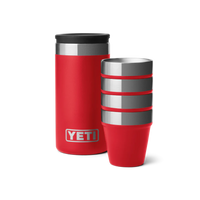 BARWARE SHOT GLASSES & CASE Schnapsbecher-Set RESCUE RED