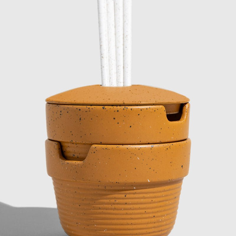 Caramel - Stackable Stoneware Noodle Bowl 2-er Pack - United by Blue - tofino.store