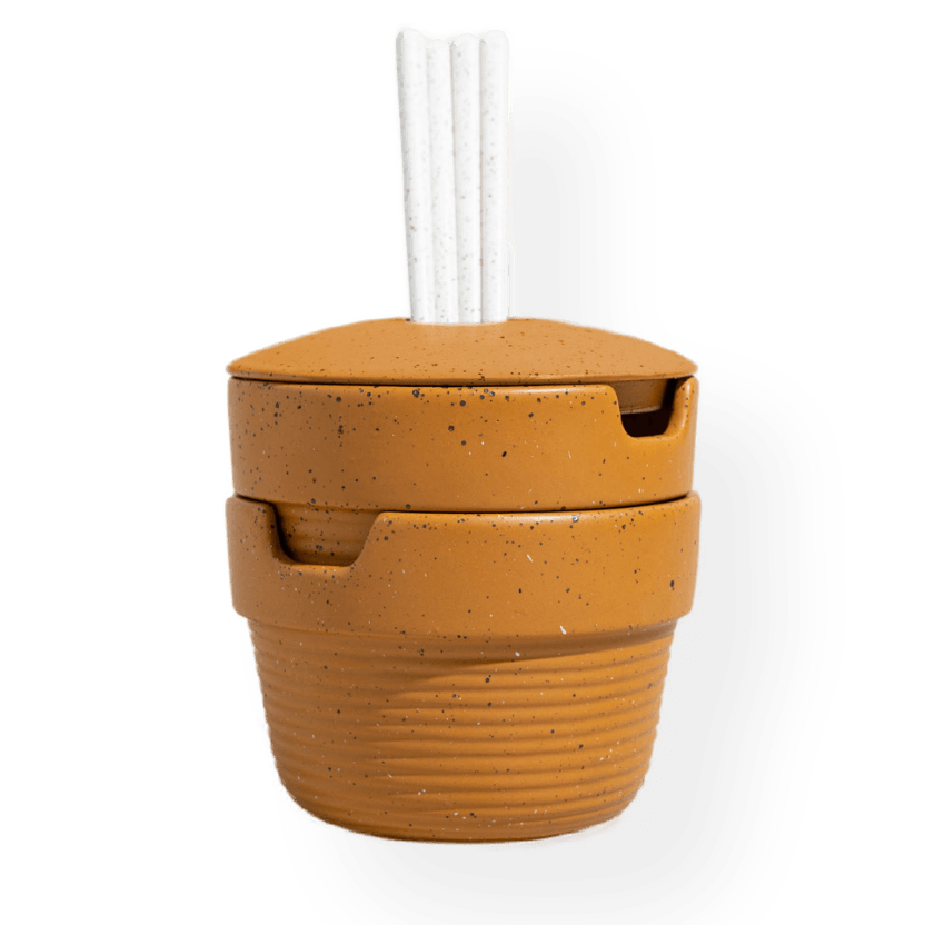 Caramel - Stackable Stoneware Noodle Bowl 2-er Pack - United by Blue - tofino.store