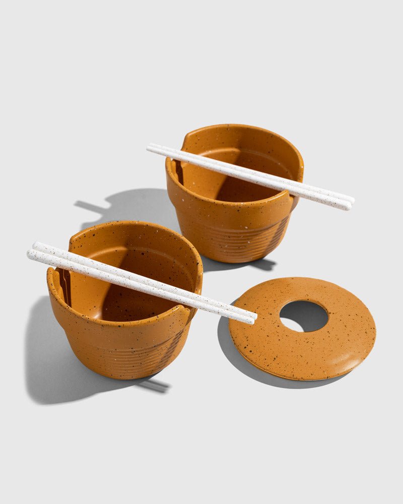 Caramel - Stackable Stoneware Noodle Bowl 2-er Pack - United by Blue - tofino.store