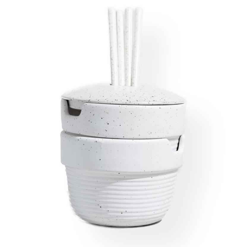 Eggshell - Stackable Stoneware Noodle Bowl 2-er Pack - United by Blue - tofino.store