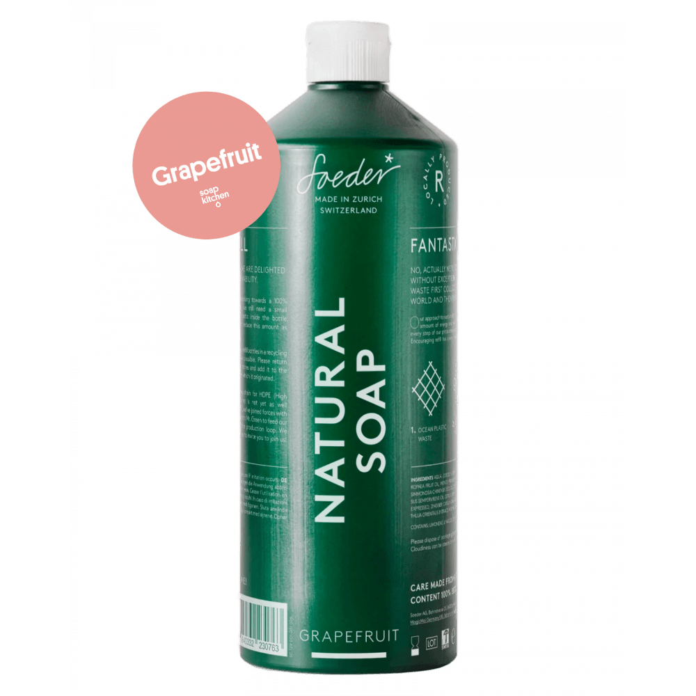 Grapefruit 1 Liter Refill - Natural Soap - soeder* - tofino.store
