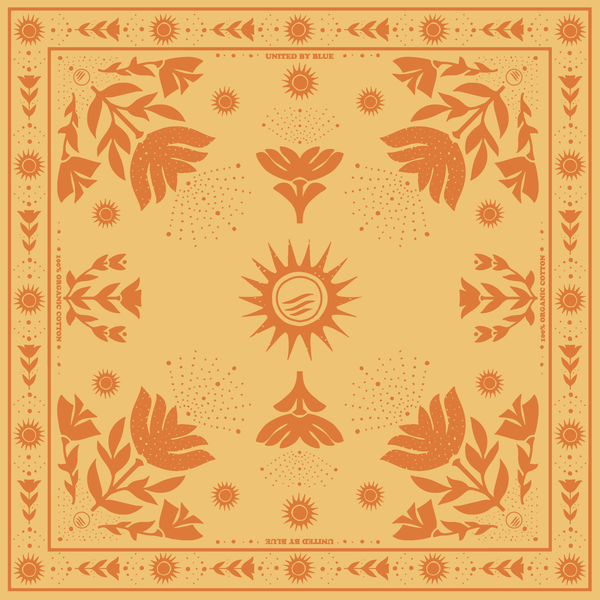 Honey - Organic Flower Field Bandana - United by Blue