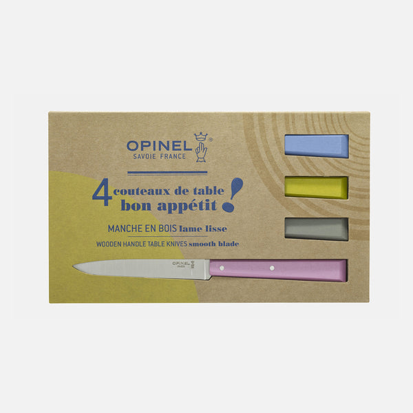 No 125 BON APPETIT CAMPAGNE, Buche, 4-teiliges Tafelmesser Set