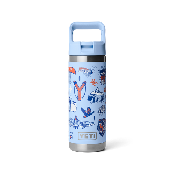 RAMBLER 18 OZ COLOR STRAW BOTTLE Flasche BIG SKY SUMMER CAMP