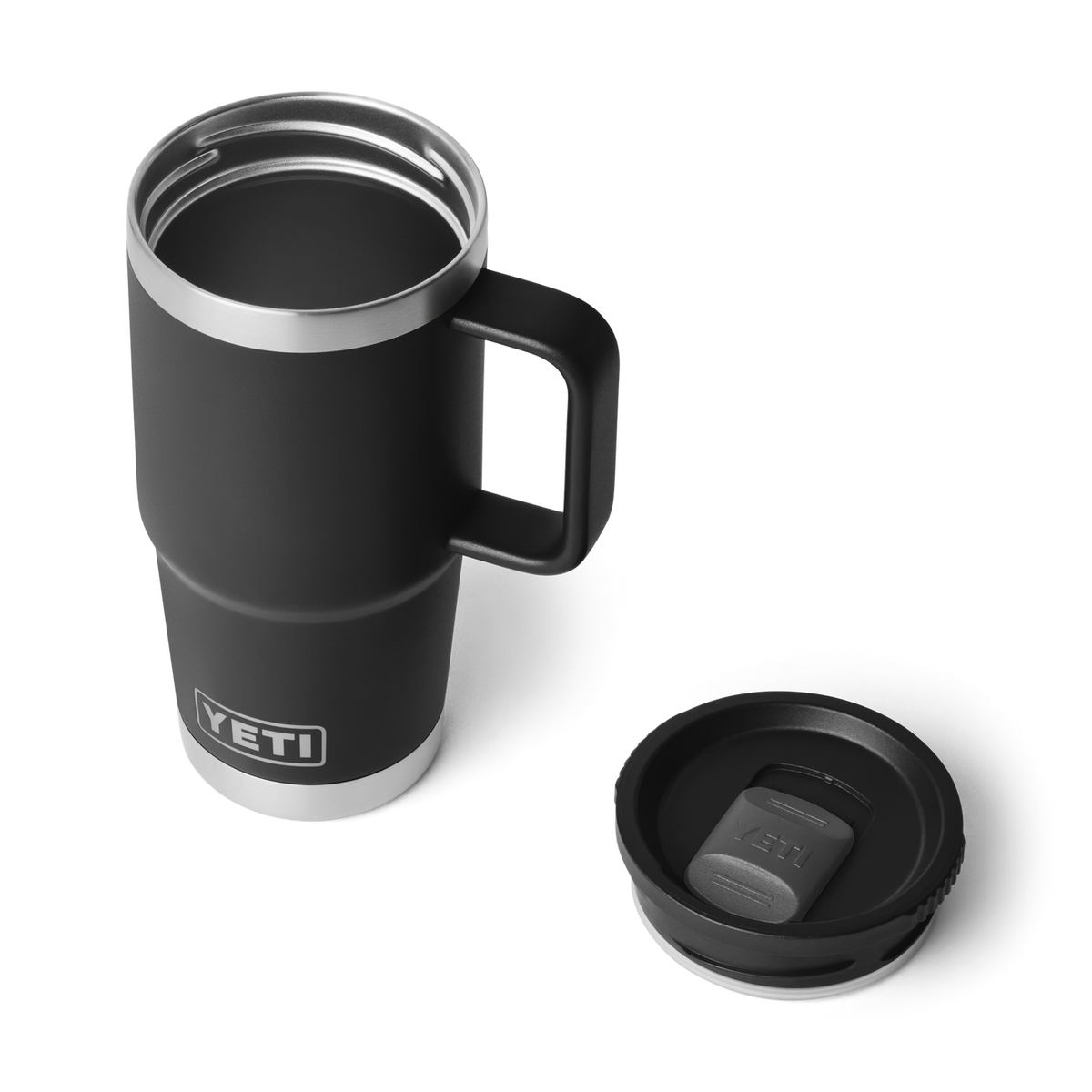 YETI Rambler 20 oz Reisetasse 2.0 Black – Stronghold Deckel