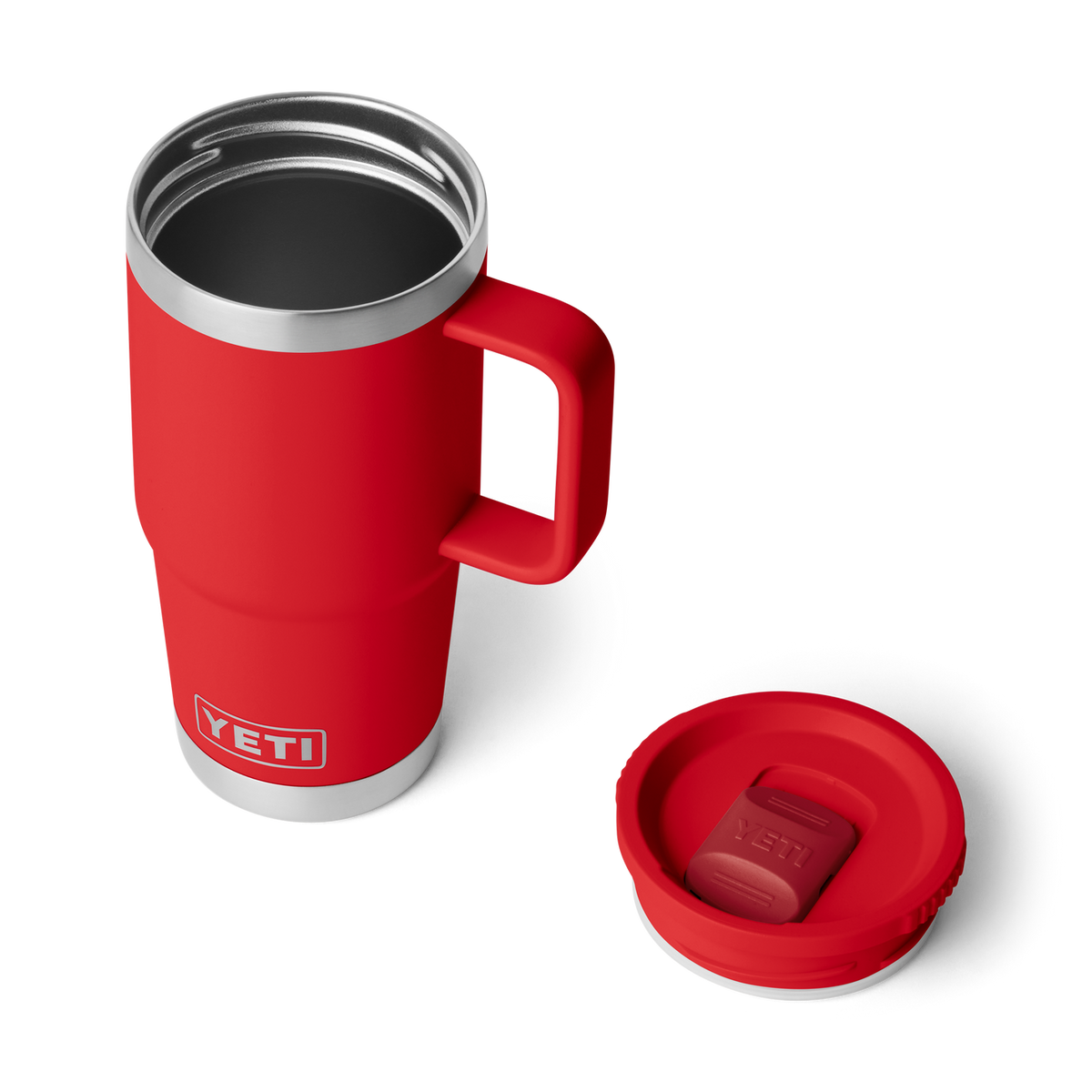 YETI Rambler 20 oz Reisetasse 2.0 Rescue Red – Stronghold Deckel