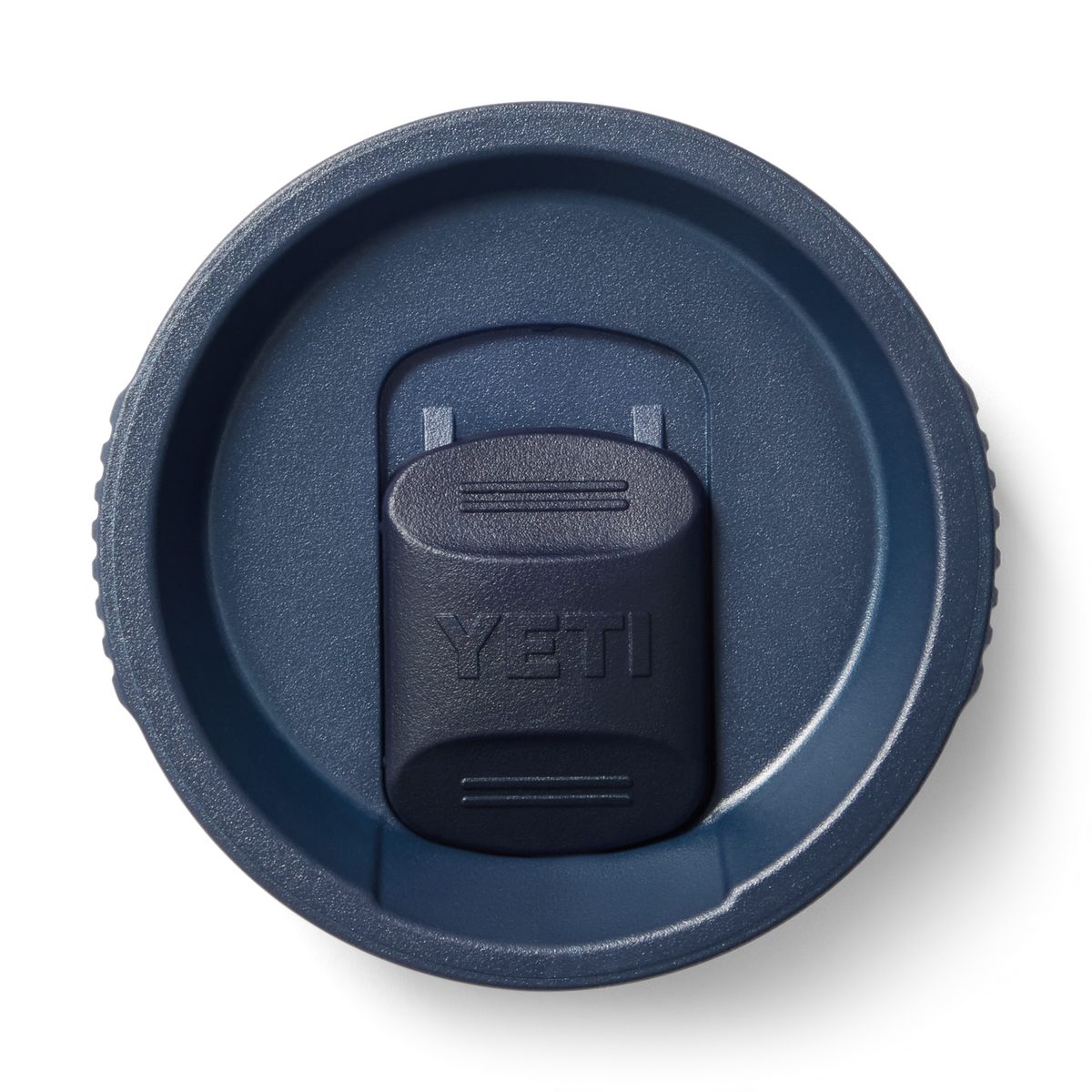 YETI Rambler 20 oz Reisetasse 2.0 Navy – Deckel von oben