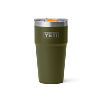 RAMBLER 20 OZ STACKABLE CUP Stapelbarer Becher OLIVE/KING CRAB ORANGE