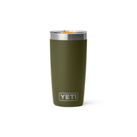 RAMBLER 10 OZ TUMBLER Becher OLIVE/KING CRAB ORANGE