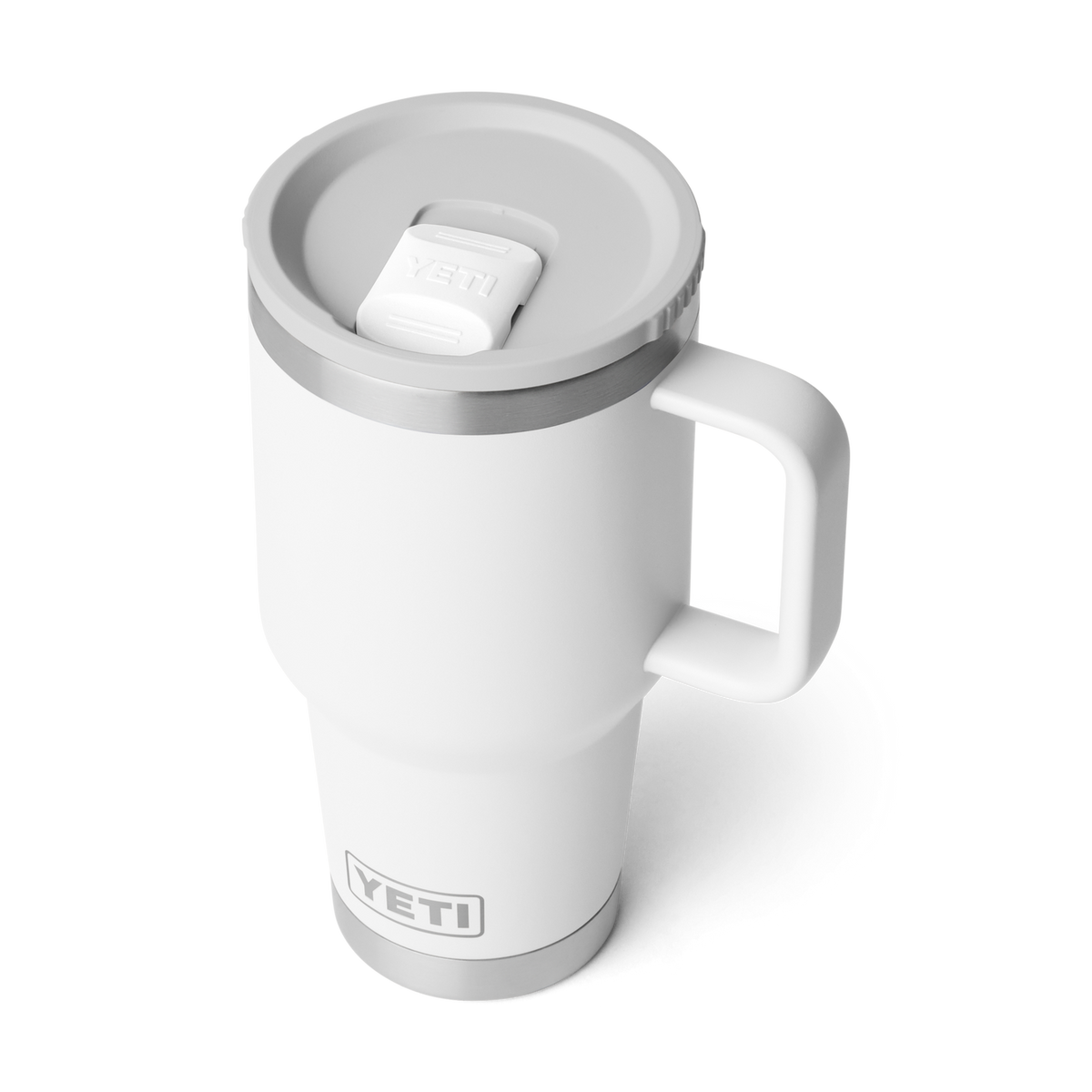 YETI Rambler 30 oz Reisetasse 2.0 White – Schrägansicht