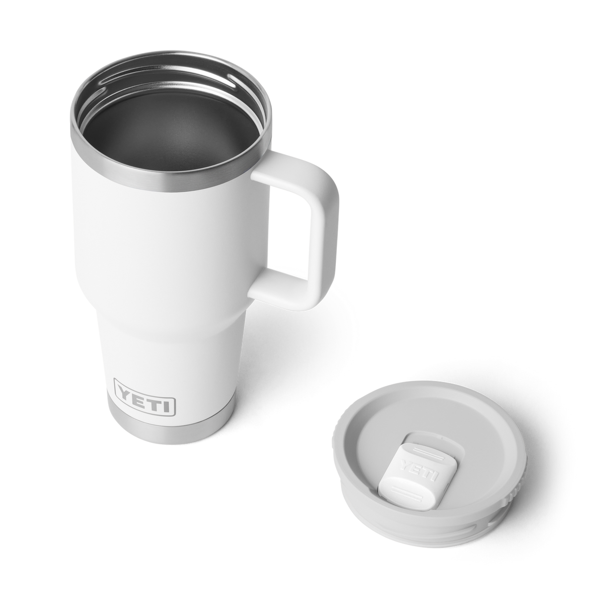 YETI Rambler 30 oz Reisetasse 2.0 White – Stronghold Deckel