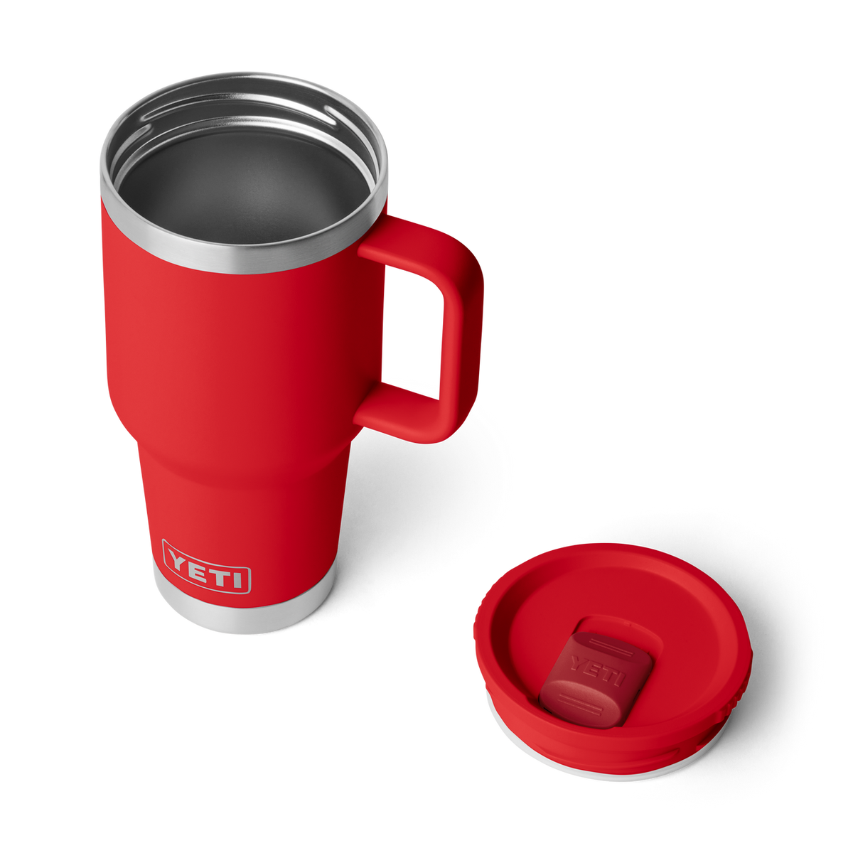 YETI Rambler 30 oz Reisetasse 2.0 Rescue Red – Stronghold Deckel
