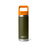RAMBLER 18 OZ COLOR STRAW BOTTLE Flasche OLIVE/KING CRAB ORANGE