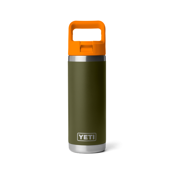 RAMBLER 18 OZ COLOR STRAW BOTTLE Flasche OLIVE/KING CRAB ORANGE