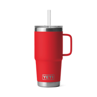 RAMBLER 25 OZ STRAW MUG Trinkbecher RESCUE RED