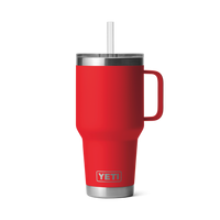 RAMBLER 35 OZ STRAW MUG Trinkbecher RESCUE RED