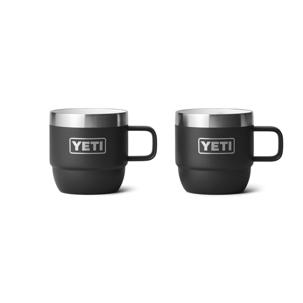 RAMBLER 6 OZ ESPRESSO MUG 2PK Espresso Stapelbare Tasse (Doppelpack) BLACK
