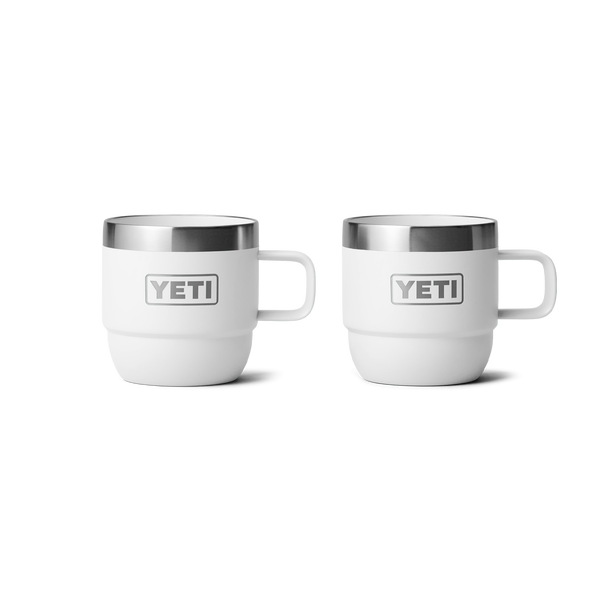 RAMBLER 6 OZ ESPRESSO MUG 2PK Espresso Stapelbare Tasse (Doppelpack) WHITE