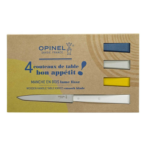 No 125 BON APPETIT CELESTE, Buche, 4-teiliges Tafelmesser Set