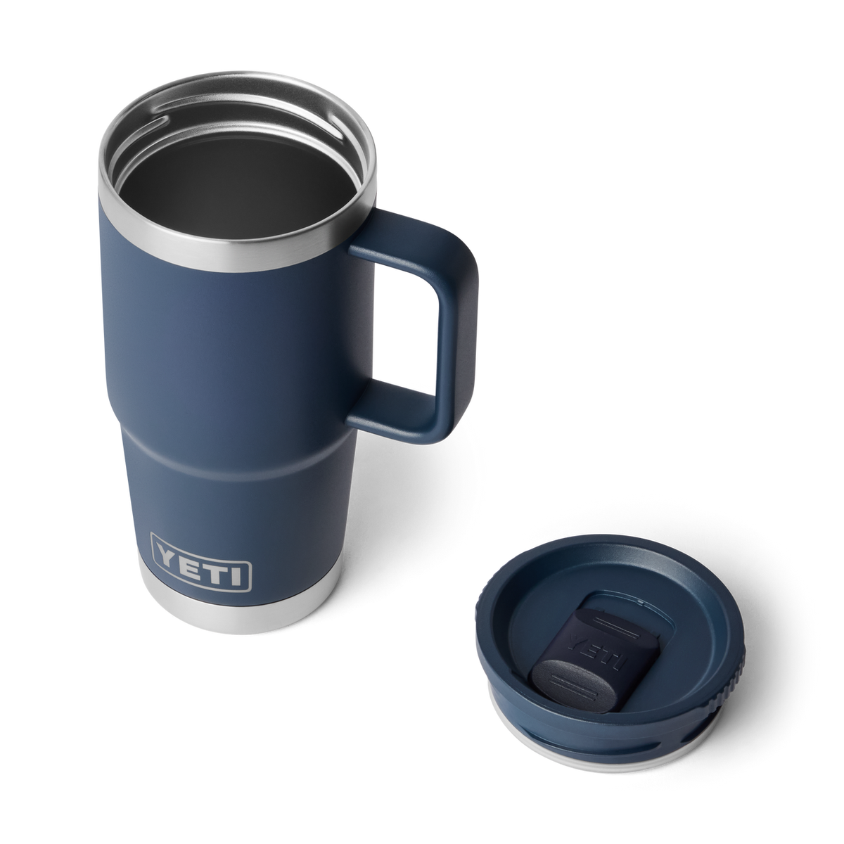 YETI Rambler 20 oz Reisetasse 2.0 Navy – Stronghold Deckel