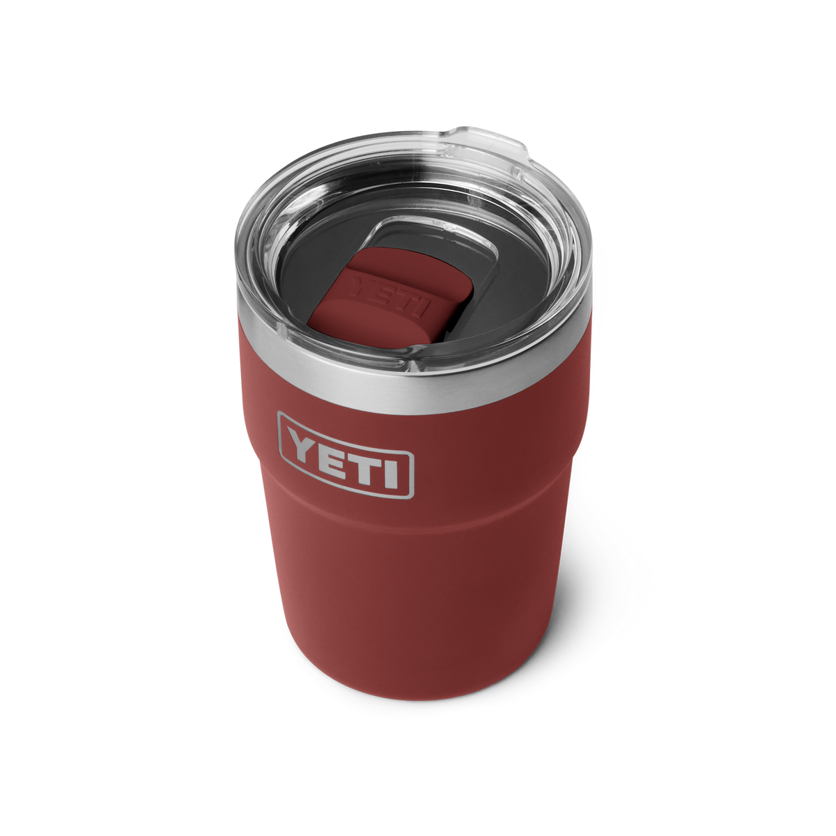 YETI Rambler 16 oz Stackable Cup Stag Red – Schrägansicht