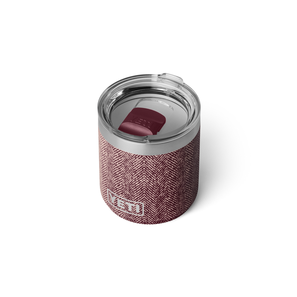 YETI Rambler 10 oz Stackable Lowball Keramik Riverhead Red – Schrägansicht