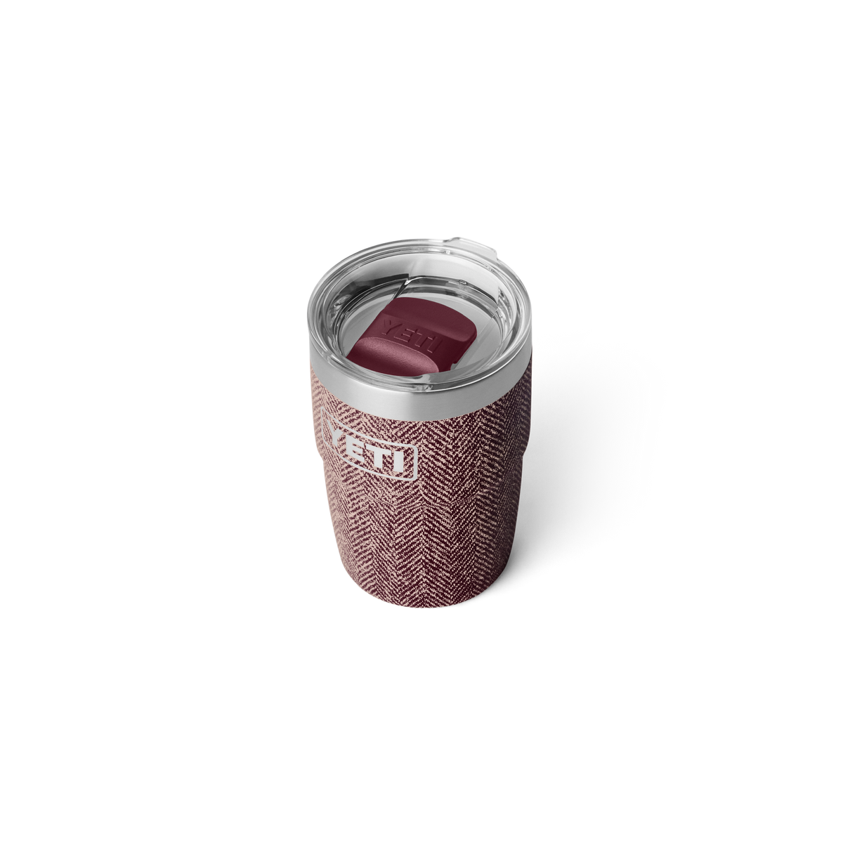 YETI Rambler 8 oz Keramik Tasse Riverhead Red – Schrägansicht