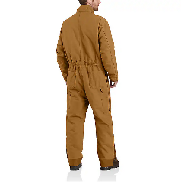 Loose Fit Washed Duck Insulated Overall - Size XXXL