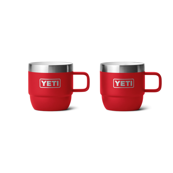 RAMBLER 6 OZ ESPRESSO MUG 2PK Espresso Stapelbare Tasse (Doppelpack) RESCUE RED