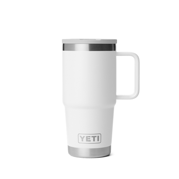 RAMBLER 20 OZ TRAVEL STRAW MUG Reisebecher WHITE
