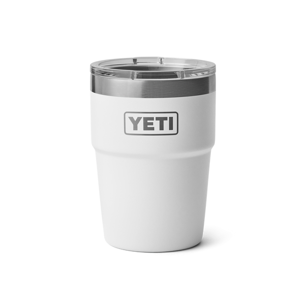 RAMBLER 16 OZ STACKABLE CUP Stapelbarer Becher WHITE