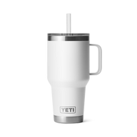 RAMBLER 35 OZ STRAW MUG Trinkbecher WHITE