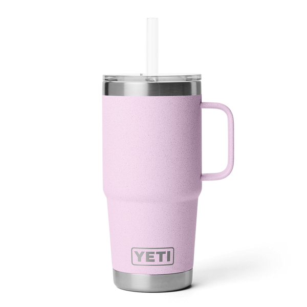 RAMBLER 25 OZ STRAW MUG Trinkbecher CHERRY BLOSSOM