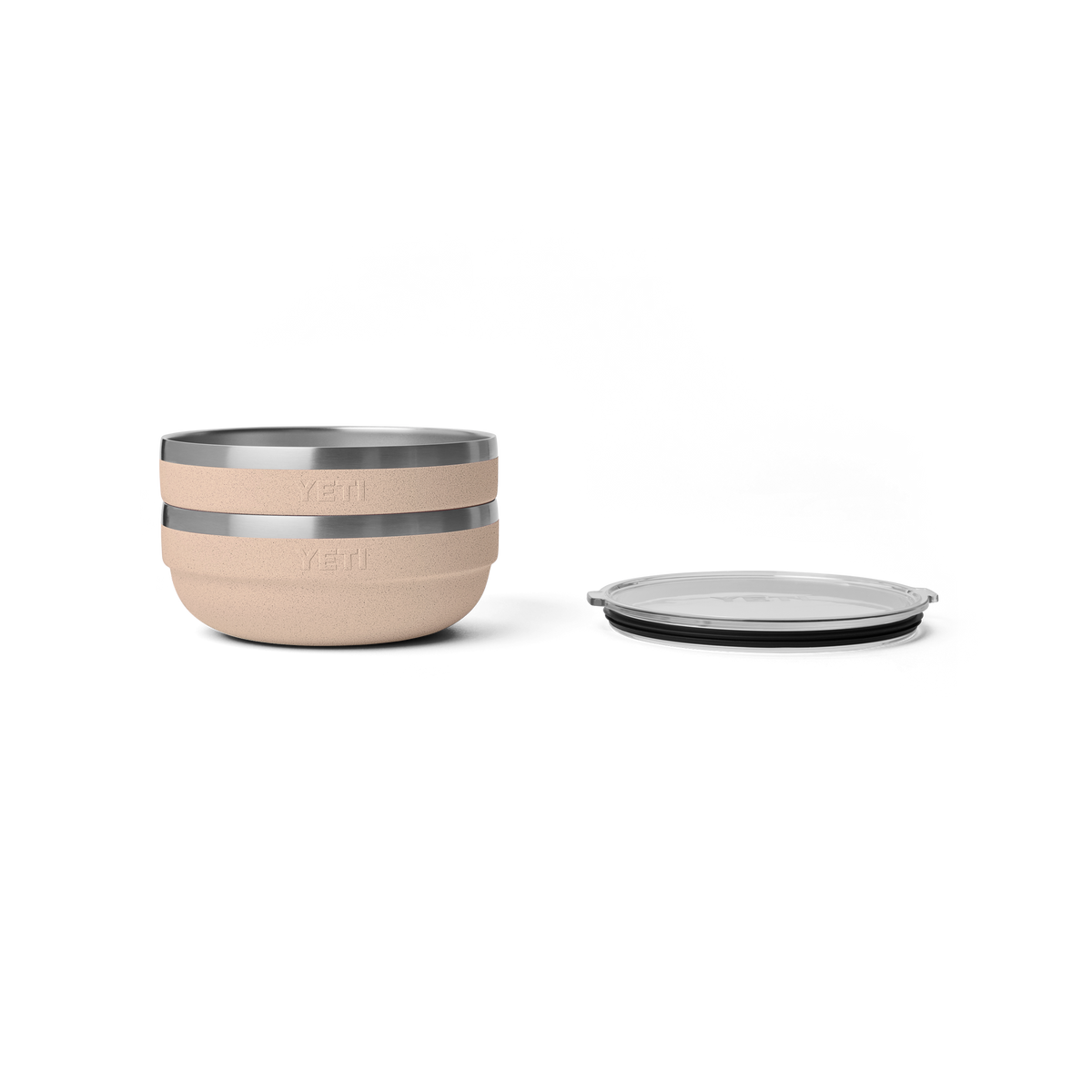YETI Rambler Low Bowl M Tahini – gestapelt