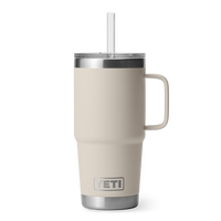 RAMBLER 25 OZ STRAW MUG Trinkbecher CAPE TAUPE