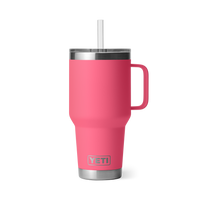 RAMBLER 35 OZ STRAW MUG Trinkbecher TROPICAL PINK