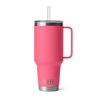 RAMBLER 42 OZ STRAW MUG Trinkbecher TROPICAL PINK