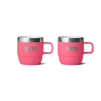 RAMBLER 6 OZ ESPRESSO MUG 2PK Espresso Stapelbare Tasse (Doppelpack) TROPICAL PINK