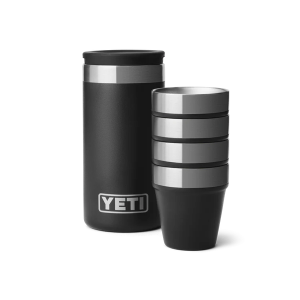 BARWARE SHOT GLASSES & CASE Schnapsbecher-Set BLACK